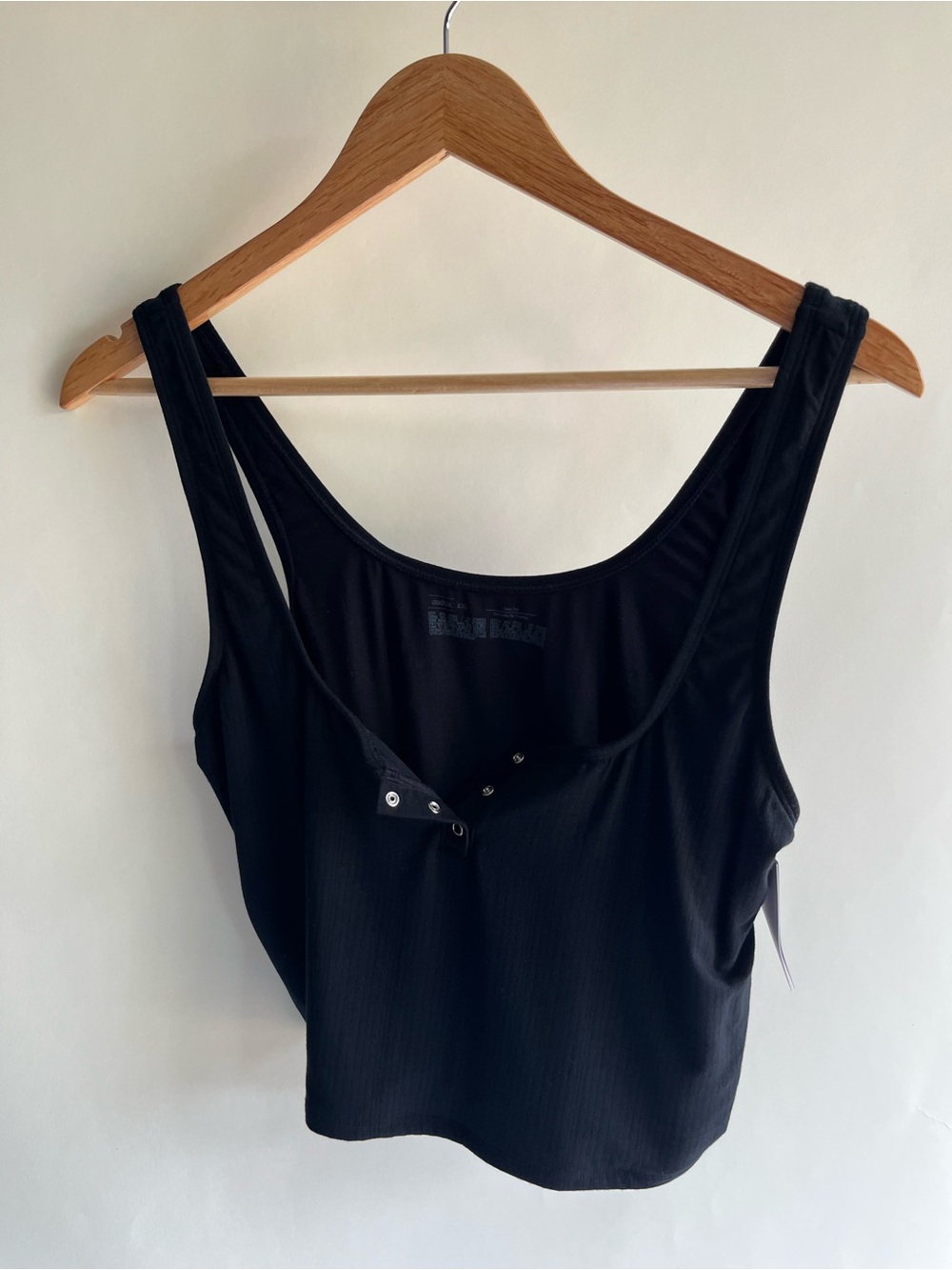 Auden Cropped Tank Top Sz XXL New NWT Snap Women’s